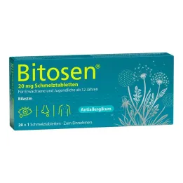 Bitosen 20 mg orodisperzibilne tablete, 20 kos