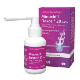 Minoxidil Dexcel 20 mg/ml pršilo za uporabo na lasišču, 60 ml