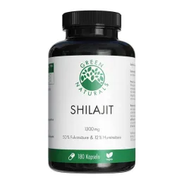 Green Naturals Shilajit 1300 mg visokoodmerne veganske kapsule, 180 kosov