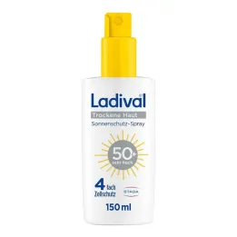 Ladival pršilo za zaščito pred soncem za suho kožo LSF 50 +, 150 ml