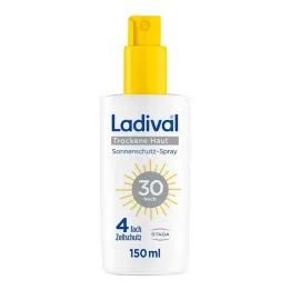 Ladival pršilo za zaščito pred soncem za suho kožo LSF 30, 150 ml