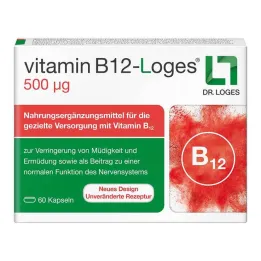 Vitamin B12-Loges 500 µg kapsule, 60 kos