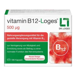 Vitamin B12-Loges 500 µg kapsule, 180 kosov