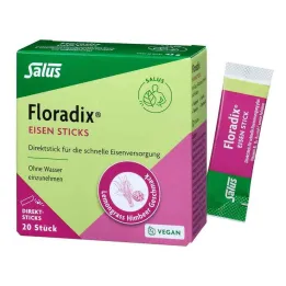 Floradix Iron Sticks Powder Salus, 20 kos