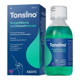 Tonsino raztopina za grgranje pri vnetem grlu, 240 ml