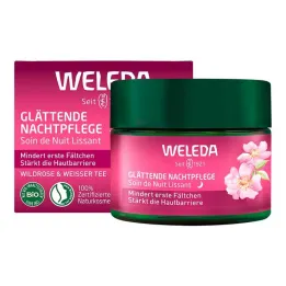 Weleda gladilna nočna nega divja vrtnica & beli čaj, 40 ml