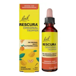 Bach Flowers Original Rescura kapljice brez alkohola Orange Mango, 20 ml