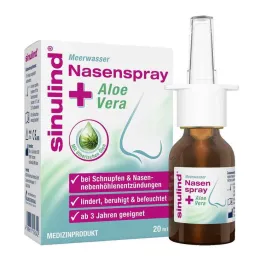 Sinulind pršilo za nos z morsko vodo + aloe vera, 20 ml