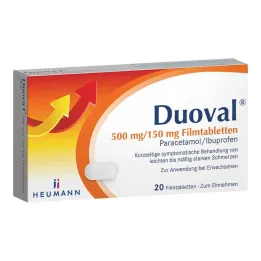 Duoval 500 mg/150 mg filmsko obložene tablete, 20 kom