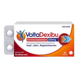 Protibolečinske tablete VoltaDexibu 200 mg filmsko obložene tablete, 10 kom