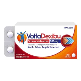 Protibolečinske tablete VoltaDexibu 200 mg filmsko obložene tablete, 20 kom