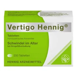 Vertigo Hennig tablete, 200 kos