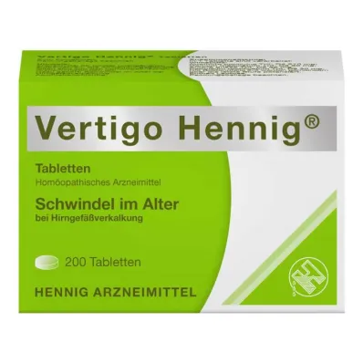 Vertigo Hennig tablete, 200 kos Vertigo Hennig tablete, 200 kos