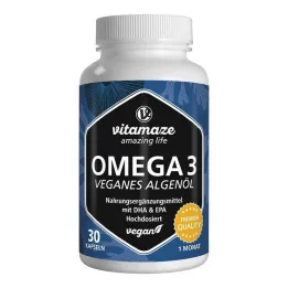 Omega-3 vegansko olje alg, visokoodmerne kapsule, 30 kosov
