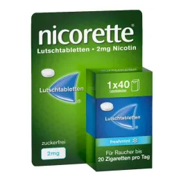 Nicorette sveža meta 2 mg stisnjene pastile, 40 kos