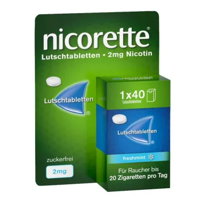 Nicorette sveža meta 2 mg stisnjene pastile, 40 kos