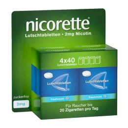 Nicorette sveža meta 2 mg stisnjene pastile, 160 kos