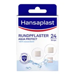 Hansaplast Aqua Protect okrogel obliž, 24 kosov