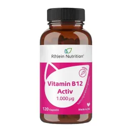 Vitamin B12 Activ 1000 µg visoka doza + veganske kapsule, 120 kosov
