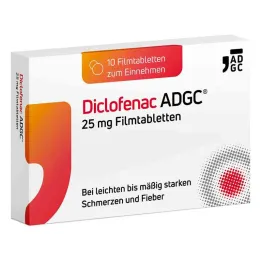 Diklofenak ADGC 25 mg filmsko obložene tablete, 10 tablet