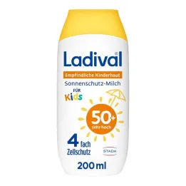 Ladival mleko za občutljivo otroško kožo LSF 50+, 200 ml