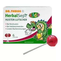 DR.THEISS HerbalSept Lizike proti kašlju za otroke, 6 kos