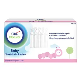 OtriNatural Baby enoodmerne pipete, 20X5 ml