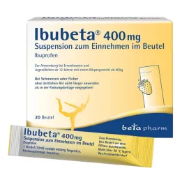Ibubeta 400 mg peroralna suspenzija v vrečki, 20 kosov