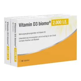 Vitamin D3 Biomo 2.000 IU tablete, 120 kom