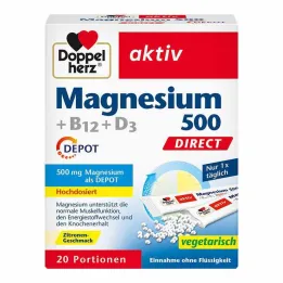 Doppelherz Magnezij 500 + B12 + D3 Depot Direct Pellets, 20 kos