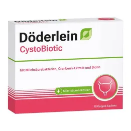 Döderlein Cystobiotic mlečnokislinske bakterije + brusnice v prahu, 10x4 g