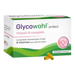 Glycowohl Vitamin B komplet + inozitol + holin kapsule, 140 kos