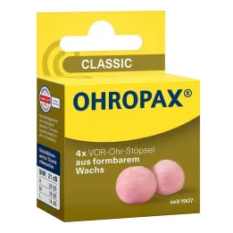 Ohropax Classic vosek pred ušesnimi čepki, 4 kosi