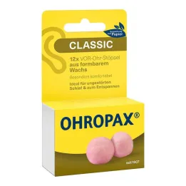Ohropax Classic vosek pred ušesnimi čepki, 12 kos