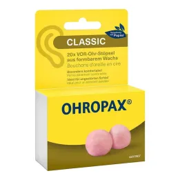 Ohropax Classic vosek pred ušesnimi čepki, 20 kosov