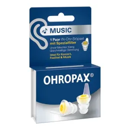 Ohropax Music Filter čepki za ušesa, 2 kosa