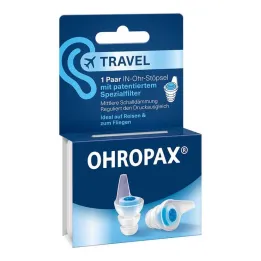 Ohropax potovalni filtrski čepki za ušesa, 2 kosa