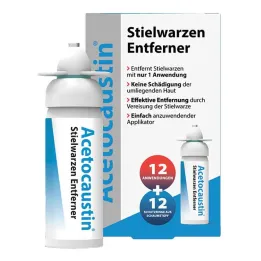 Pero za odstranjevanje bradavic s steblom acetocaustin, 50 ml