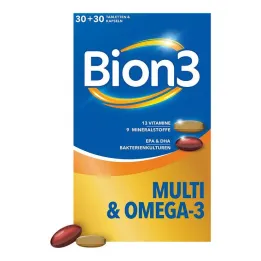 Kombinirano pakiranje BION3 Multi + Omega-3, 2x30 kos