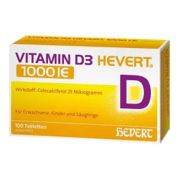 Vitamin D3 Hevert 1000 IE tablete, 100 kom