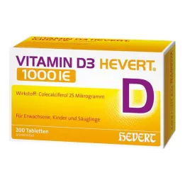 Vitamin D3 Hevert 1000 IE tablete, 200 kom