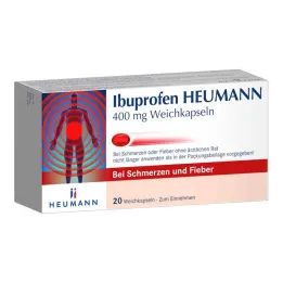 Ibuprofen Heumann 400 mg mehke kapsule, 20 kos