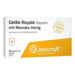 Beecraft matični mleček kapsule z manuka medom, 60 kos
