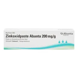 Pasta cinkovega oksida Abanta 200 mg/g Pasta za uporabo na koži, 50 g