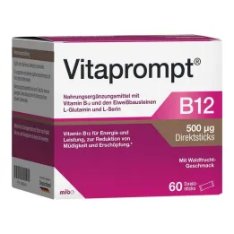 Vitaprompt B12 500 µg direktne palčke, 60 kos