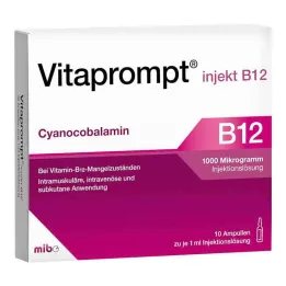 Vitaprompt injekt B12 1000 µg raztopina za injiciranje, 10x1 ml