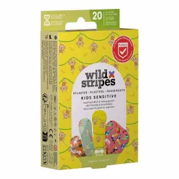 Wild Stripes obliži za občutljive otroke Jungle Vibe, 20 kos