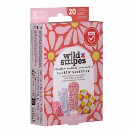 Wild Stripes Klasični občutljivi obliži Pastel Fun, 20 kos