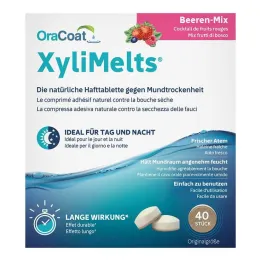 Xylimelts lepilne tablete berry mix Oracoat, 40 kos