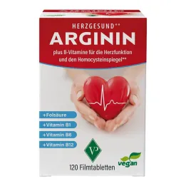 Arginin Heart Healthy + Vitamin B1 + B6 + B12 + Folna kislina Film Tab., 120 kosov